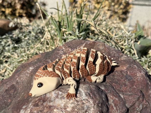 Baby 3D Armoured Ship – segmented, movable figurine | stress-relief gadget