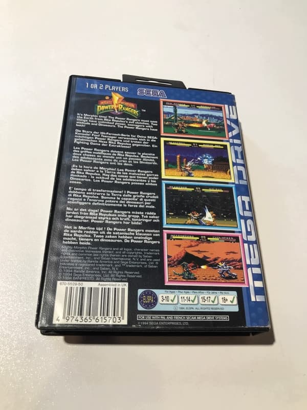 MIGHTY MORPHIN POWER RANGERS SEGA MEGA DRIVE