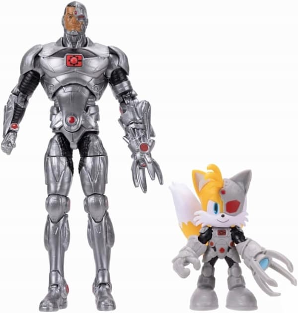 Tails, Cyborg Sonic x DC Action Figure Set by Jakks Pacific