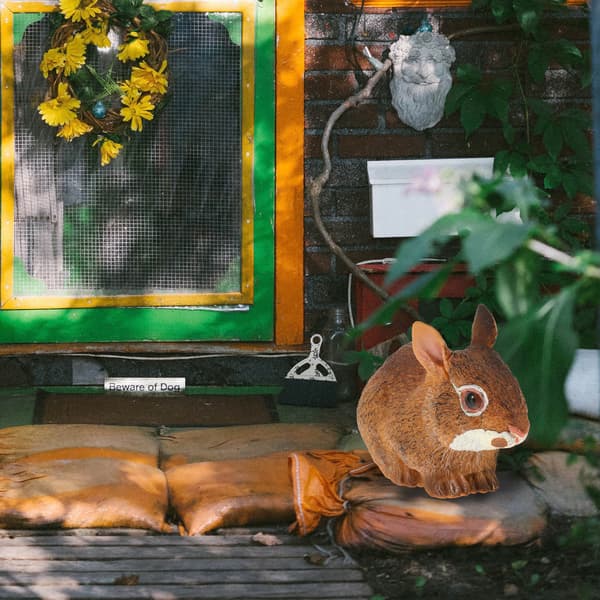 PLASTIC RABBIT MODEL – DECORATION FOR THE GARDEN AND INTERIORS