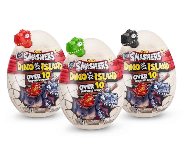 ZURU Smashers Dino Island Dinosaur Egg Set, 10 pieces