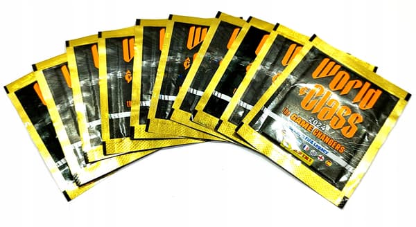 STICKERS. PANINI. WORLD CLASS 2024. THE GAME CHANGERS. 10 PACKETS