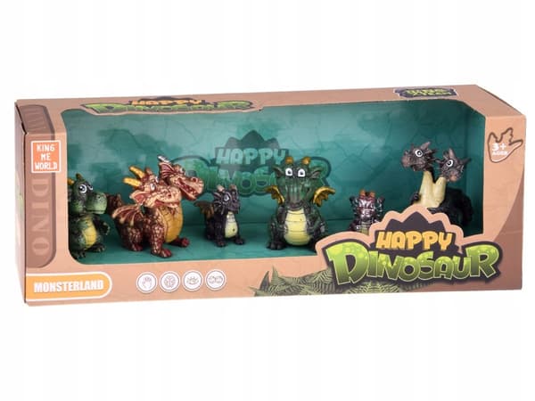 Fairy-tale Dragons Figurine Set, 6 pieces. Magical Creatures ZA5883
