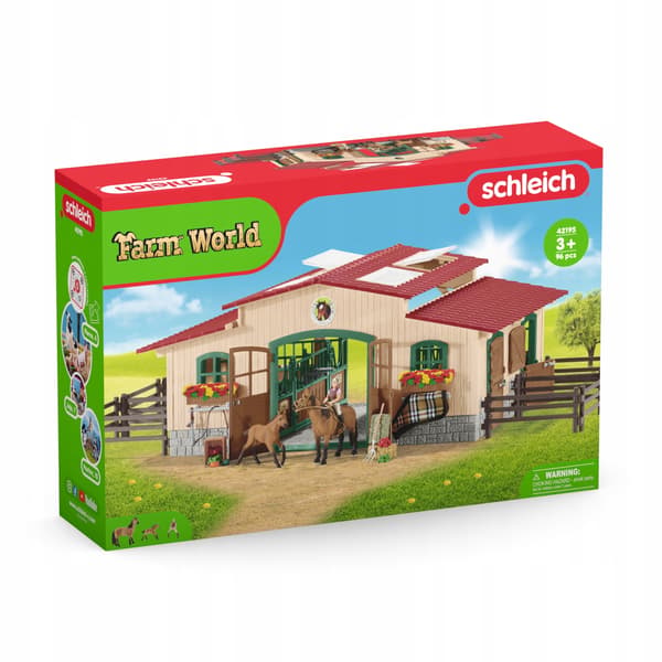 Schleich Horse Stable with Accessories 42195 – PLEASE READ THE DESCRIPTION!