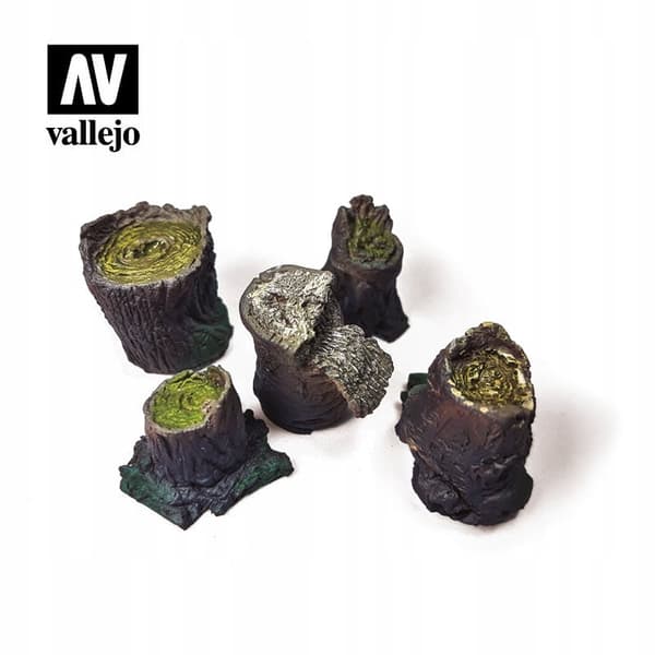VALLEJO SC306 1:35 Scenics: Small Stumps [RESIN KIT]