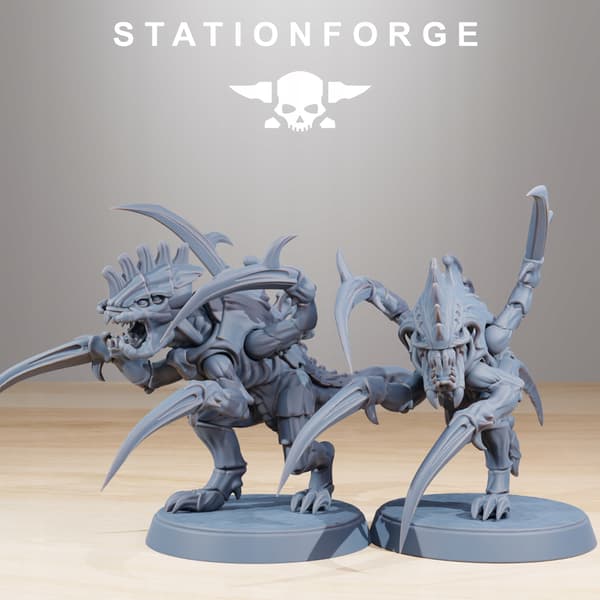 Xenarid Infantry Melee Unit – Station Forge – 3D Print
