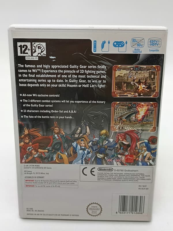 Guilty Gear XX Core for Nintendo Wii (boxed)