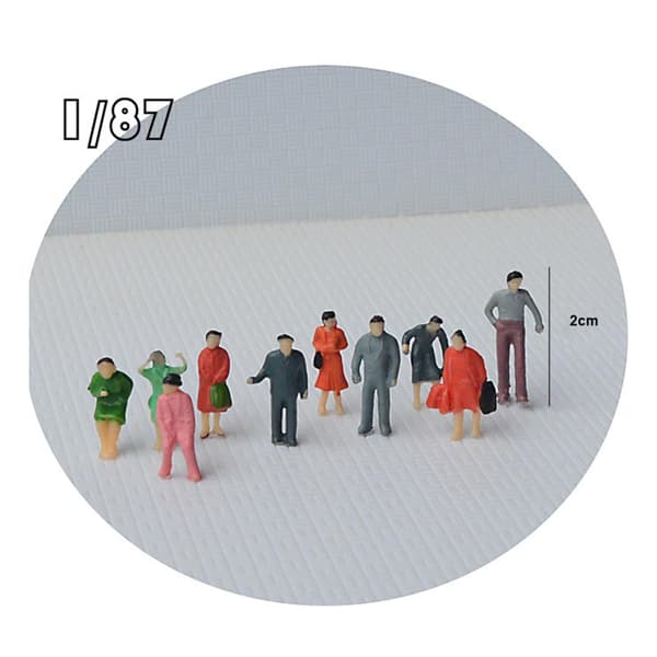 Miniature PVC Figures – People Figures – Tiny People Dolls – Model 100-piece set 87th