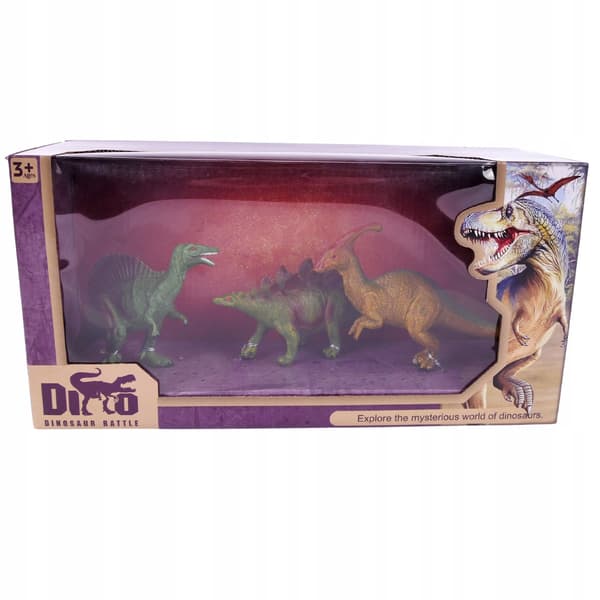 Dinosaur Set: Three Figures for Little Explorers – Realistic Figures