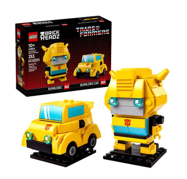 LEGO BrickHeadz 40804 Transformers: Bumblebee Robot and Vehicle