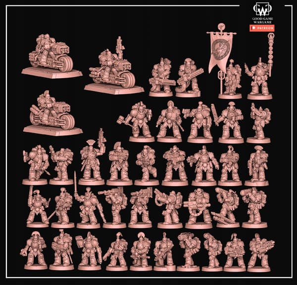 Blitz Guard of Terra Heavy Support 1 - Miniature