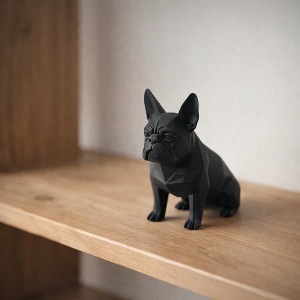 DECORATIVE FIGURINE: SITTING PUG FOR THE HOME – MANY COLOURS AVAILABLE