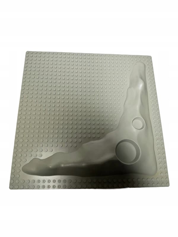 Lego 3947a 32x32 baseplate, grey, OLD, Space craters