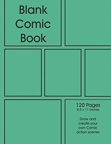 Publishing, Creative Blank Comic Book:: 120 pages, 7 panels, white paper, Dr