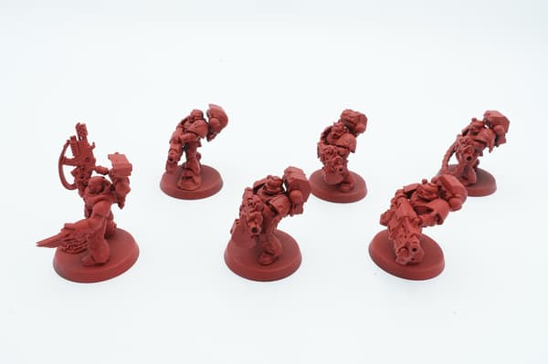 Warhammer 40k Blood Angels Devastator Squad – set of 6 plastic miniatures