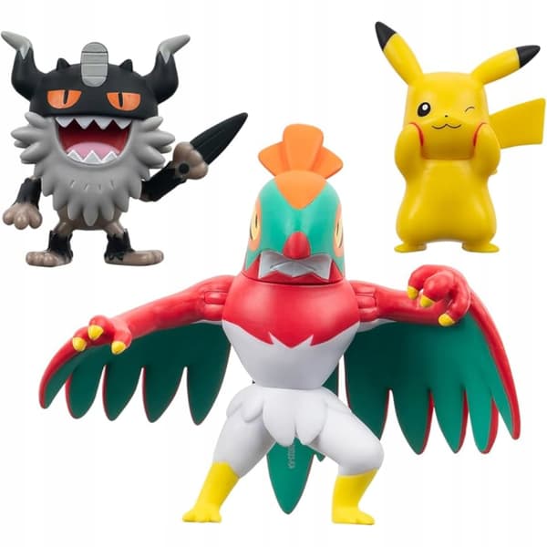 POKÉMON BATTLE FIGURE SET 3-PACK: HAWLUCH’S PIKACHU PERSERKER SET