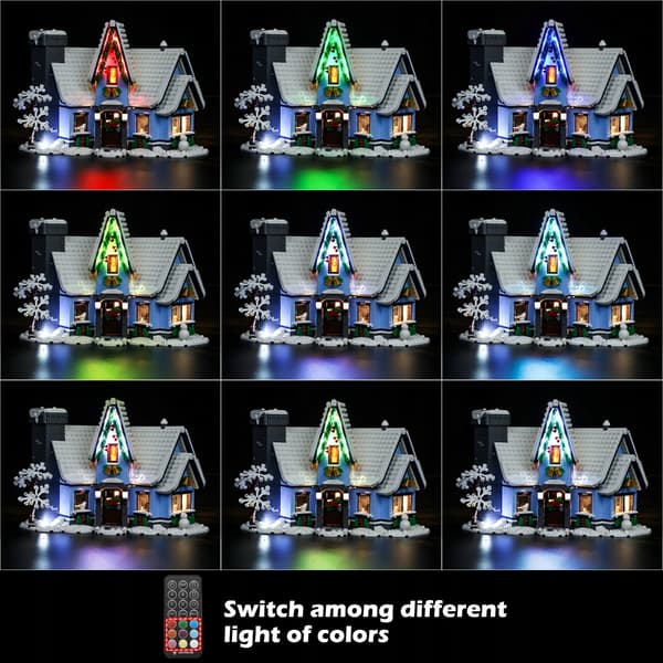 Lighting Set for LEGO Creator Expert 10293: Santa’s Visit