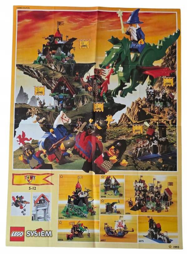 LEGO LEAFLET Poster 1993 Castle 110083-EU/OS
