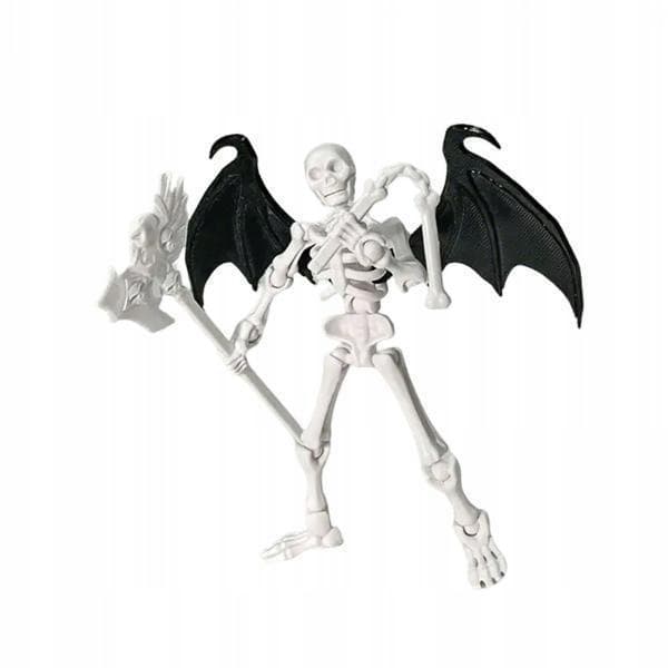 2x Small skeleton doll with movable joints – lightweight, for photography – 2 pieces