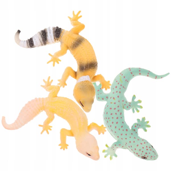 3 REALISTIC LIZARD FIGURINES – EDUCATIONAL TOY SET