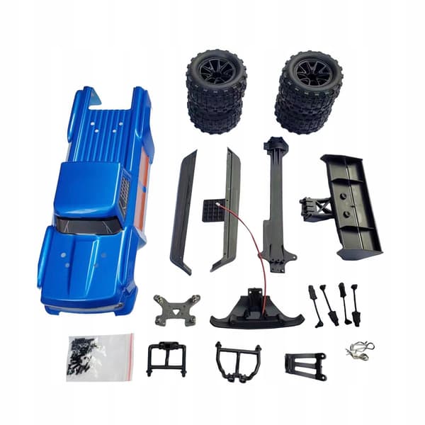RC Body Shell DIY Replacement Parts with Wheels – Accessory for Wltoys