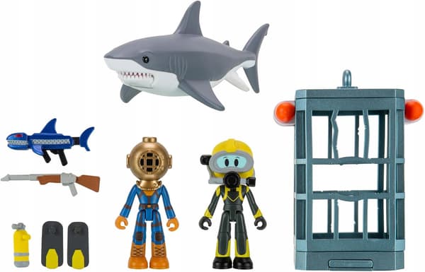 DEVSeries Roblox CRS0052 CRS0053 Shark Cage Figures