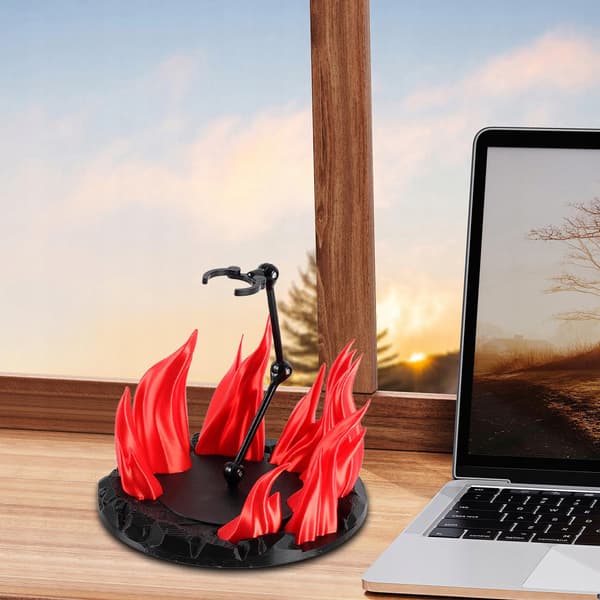 Action figure display stand Support stand model Display holder base Red doll display stand