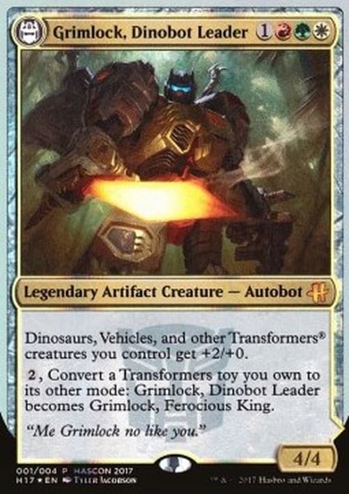 Magic: The Gathering Grimlock, Dinobot Leader // Grimlock, Ferocious King