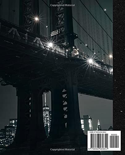 Gotham notebook: the dark composition notebook featuring the beautiful Gotham Bridge