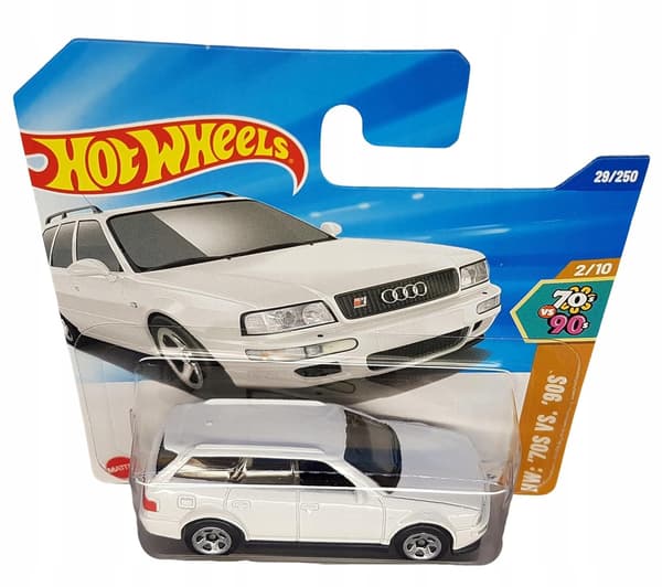 Hot Wheels Audi Avant RS2 short-wheelbase, 1:64 scale