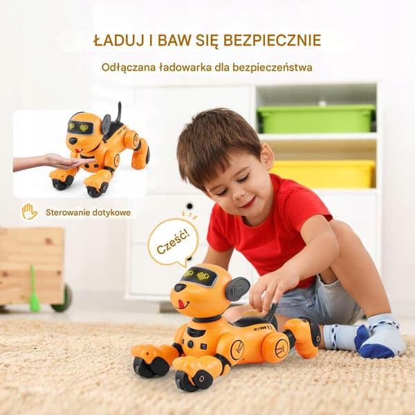 Remote-Controlled Robot Dog – Talks, Dances, Responds to Touch and Voice