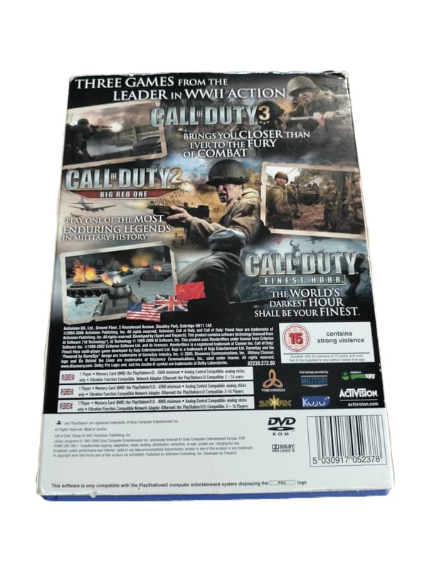 CALL OF DUTY TRILOGY PS2 PAL ENG