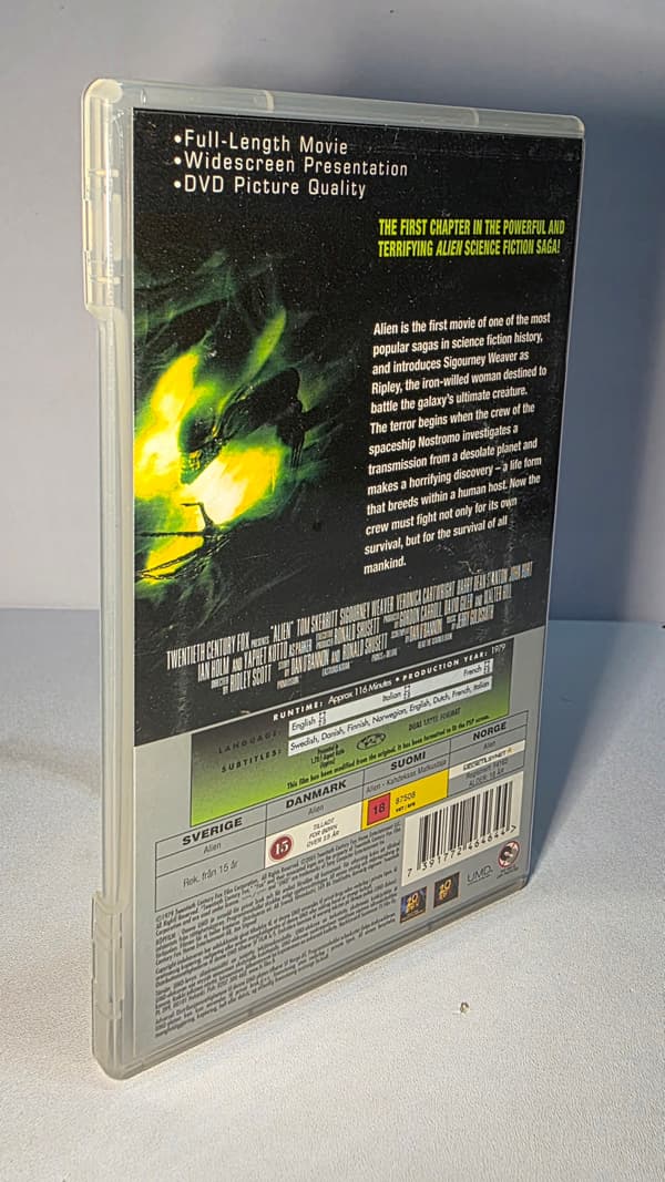 Alien PSP Video, GENTLY USED DISC -5