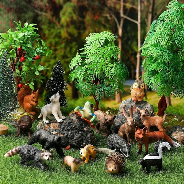 16-piece JOKFEICE ABS Forest Animals Realistic Set 3+