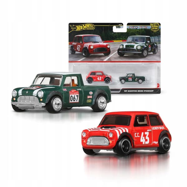 Hot Wheels Morris Mini & Austin Mini 1:64 Premium Car Set