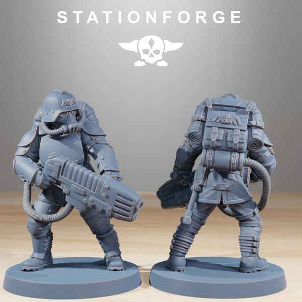 GrimGuard Ironclads x5 – Station Forge – 3D printing