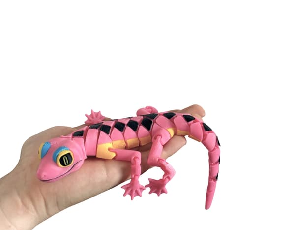 Namibian Palm Gecko 3D – segmented, movable figurine, terrarium decoration