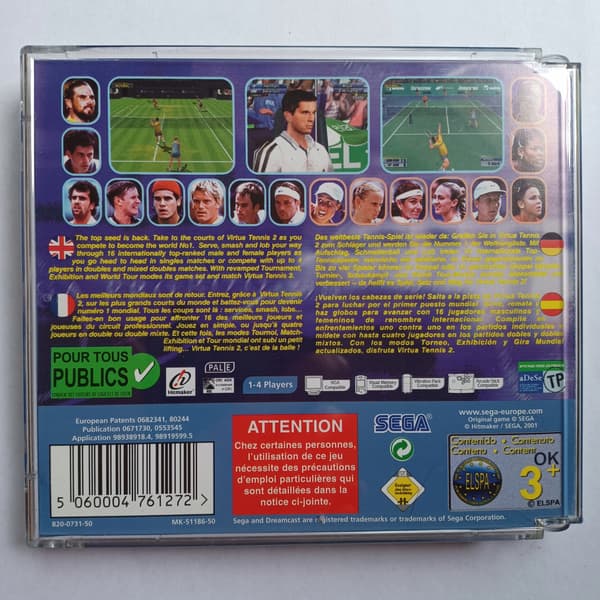 Virtua Tennis 2, Sega Dreamcast