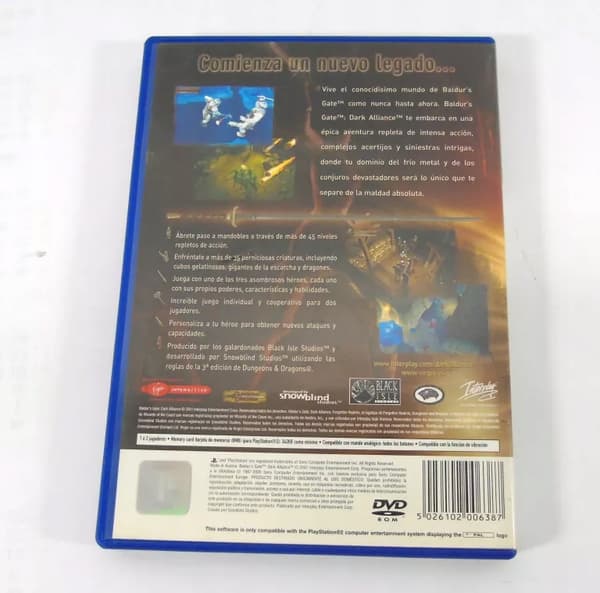 PS2 GAME: DARK ALLIANCE: BALDUR'S GATE