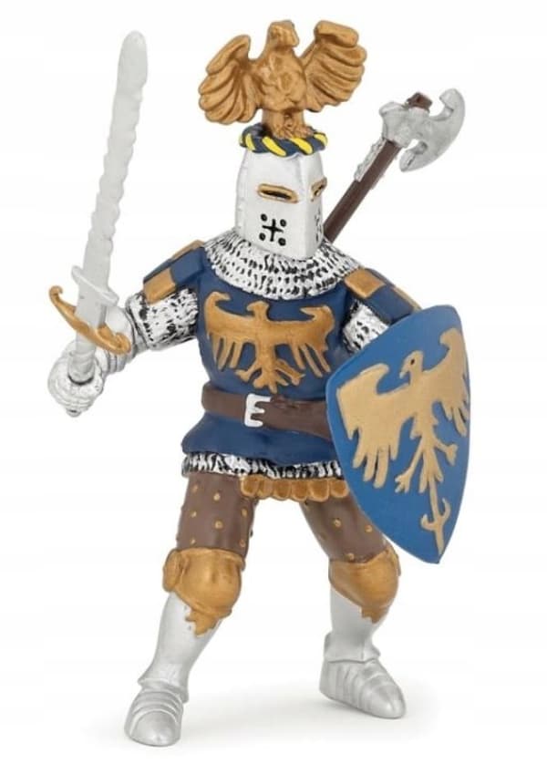 THE BLUE KNIGHT WITH THE EAGLE CREST