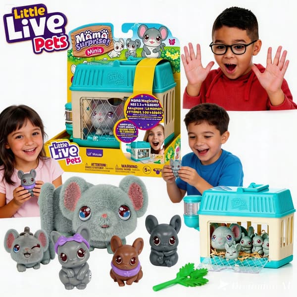 LITTLE LIVE PETS MAMA SURPRISE MINI MICE INTERACTIVE PLUSH TOY