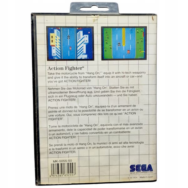 The Action Fighter game for the Sega Master System