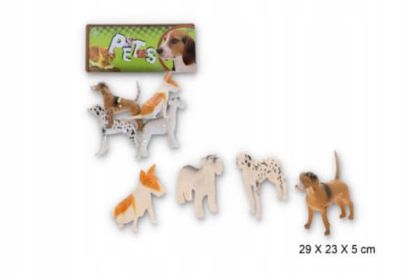 4 dog figurines