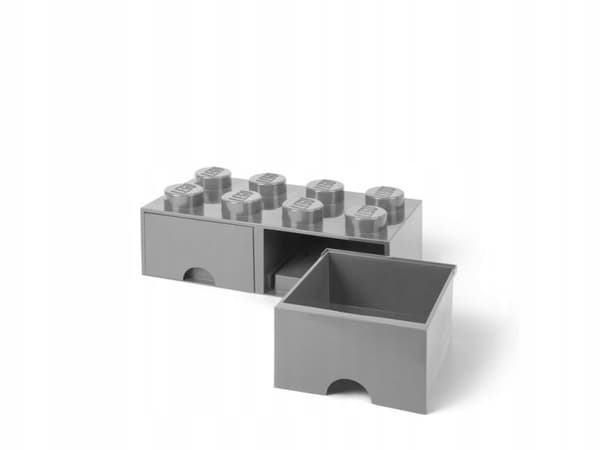 LEGO 40061740 4x2-drawer brick storage box, grey