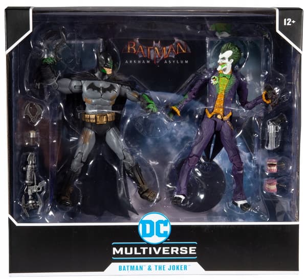 Batman vs Joker Arkham DC Multiverse Figurine Set