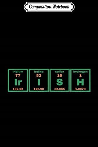 Composition Notebook: Irish Teacher Design – St Patrick’s Day Science Teacher