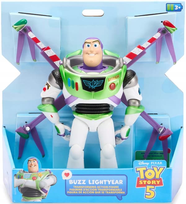 DISNEY Toy Story 5 Transformable Buzz Astral Action Figure, 20 cm
