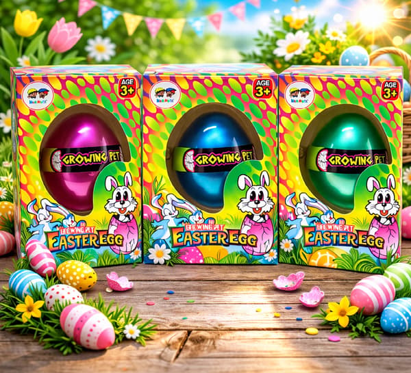 GROWING BUNNY FIGURINE HATCHING FROM AN EGG – EASTER GIFT FOR CHILDREN – TOY