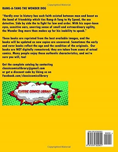 Rang-A-Tang: The Wonder Dog Comics #4: Email Request Classic Comics Libra