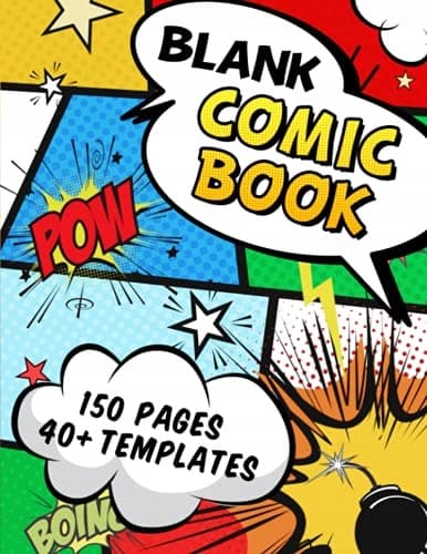 Blank Comic Book: Create Your Own Comics – 40+ Unique Template Designs wi